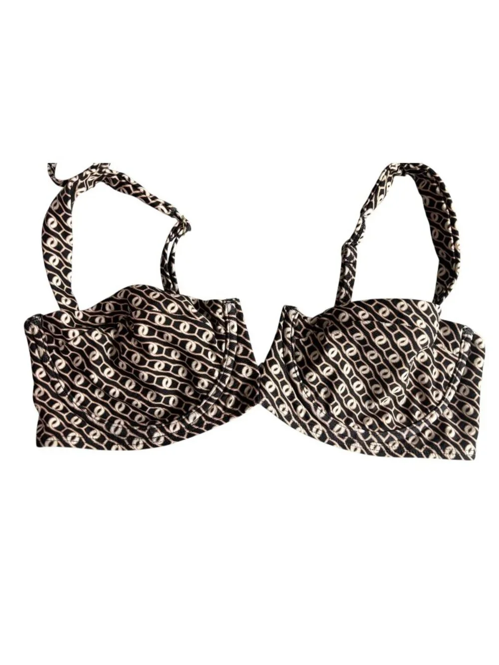 MONDAY Swimwear Clovelly Bikini Top in Geo Lynx